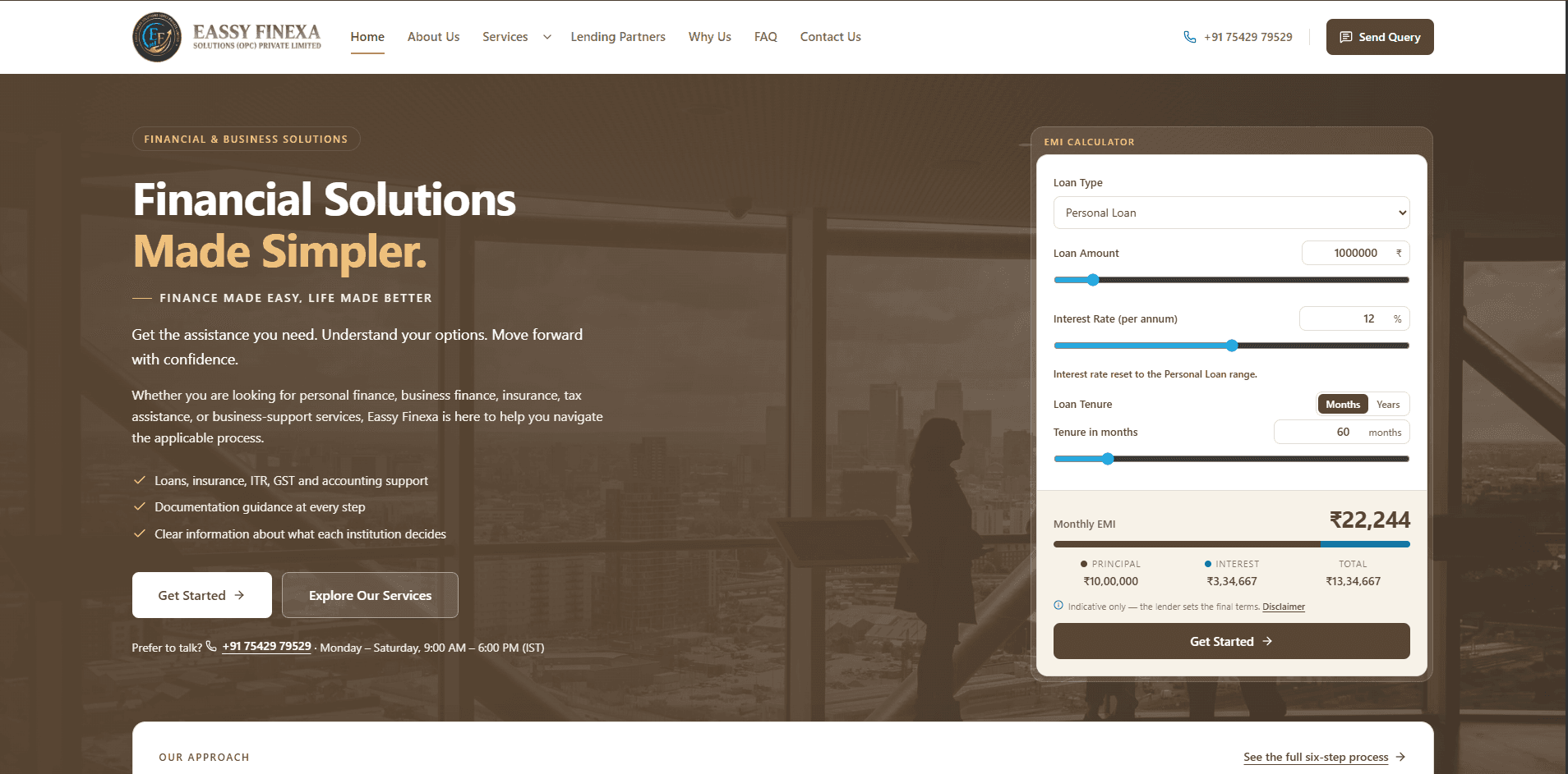 Eassy Finexa — FinTech / Financial Services Website & Platform